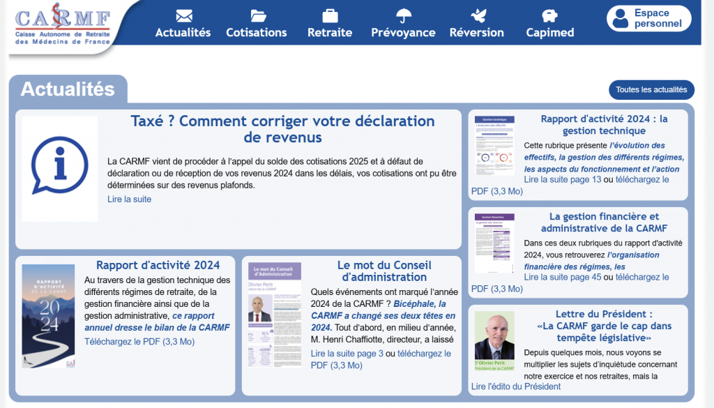 CARMF Déclaration