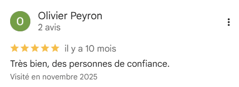 Avis Google de Olivier Peyron sur Comptacool : 5 étoiles, confiance