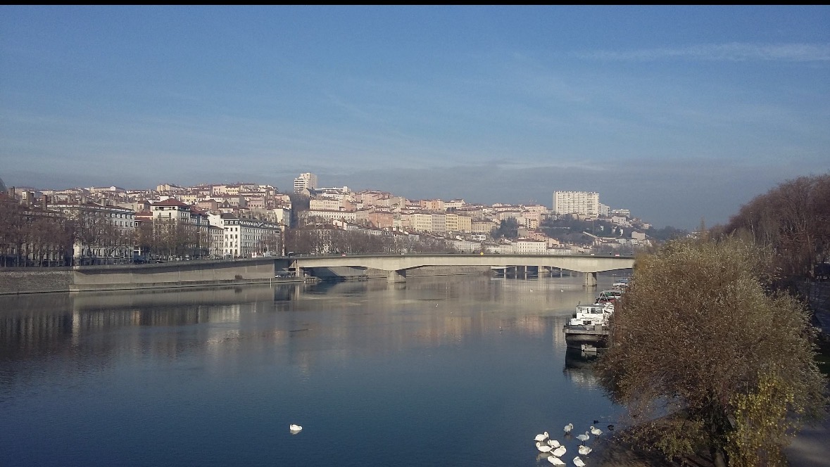 Vue de Lyon depuis les quais